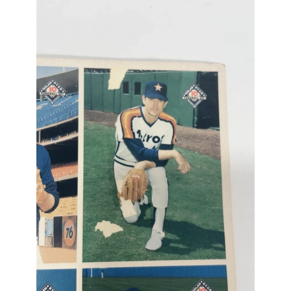 Nolan Ryan 1993 Mothers‎ Cookies Uncut Sheet Of 10 Cards